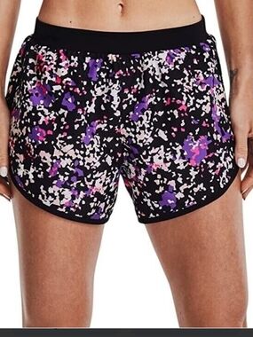 Under Armour Women's Fly‎ By 2.0 Print  Running Shorts. XL